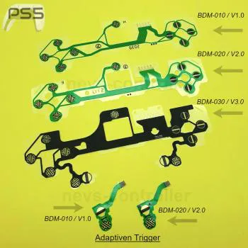 Flex Folie BDM Modell für PS5 DualSense Controller